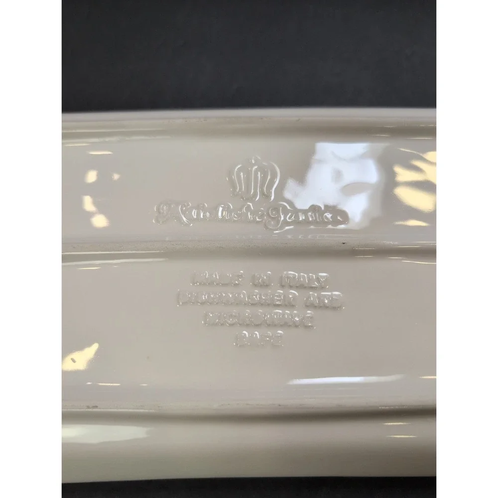 Maioliche Jessica Cream Rectangular Tray Platter Made in Italy READ
